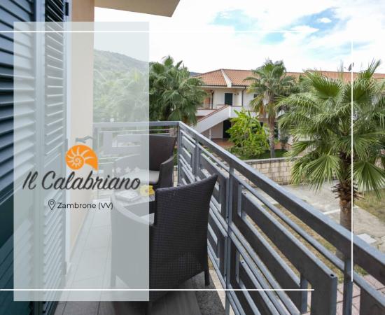 Balcone con vista sulle palme, Il Calabriano, Zambrone (VV).